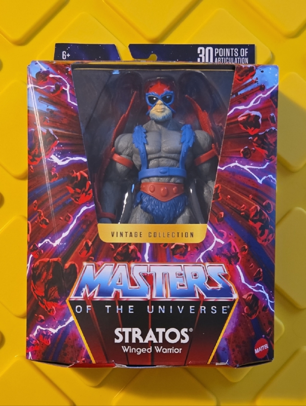 Mattel Masters of the Universe Stratos Action Figure - Blue & Red